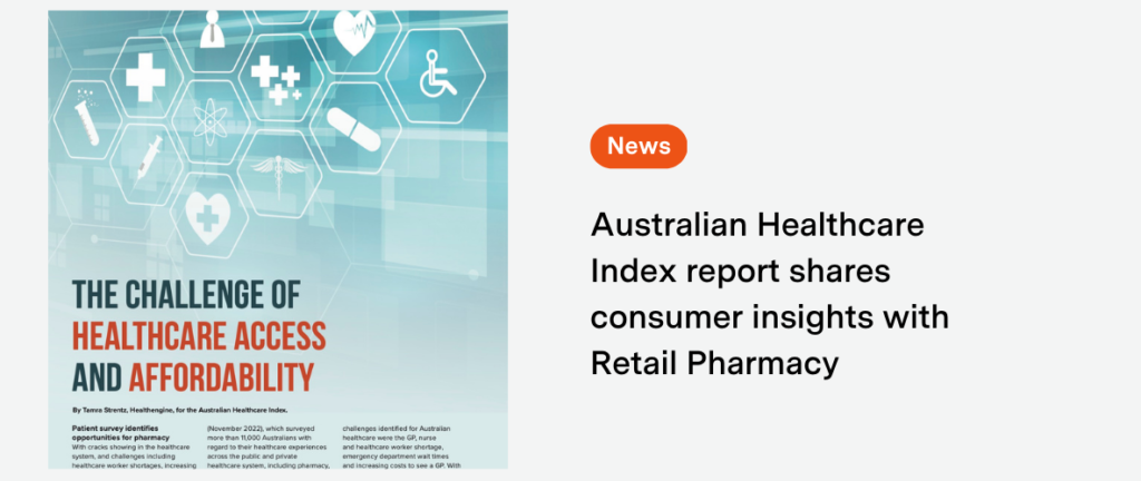 As seen in Retail Pharmacy Magazine:  The challenge of healthcare access & affordability